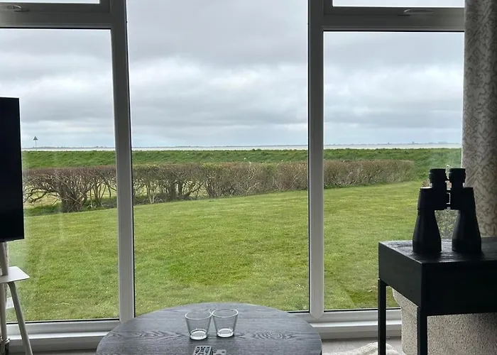 펜션 Traumblick Nr 3 Aufs Wattenmeer Blick Bis Nach Texel